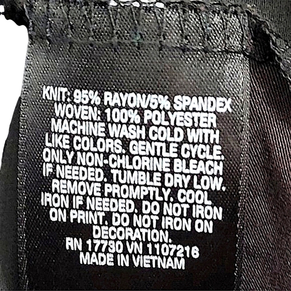 Sleeveless Black Floral Sequin Print Women’s Top - Picture 9 of 9